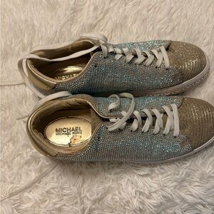 Michael Kors Shimmering Gold Sneakers